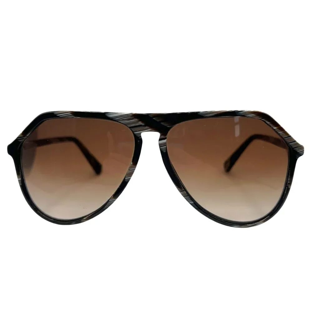 Dolce & Gabbana Printed Aviator Sunglasses w/ Case